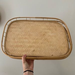 Vintage bamboo trays